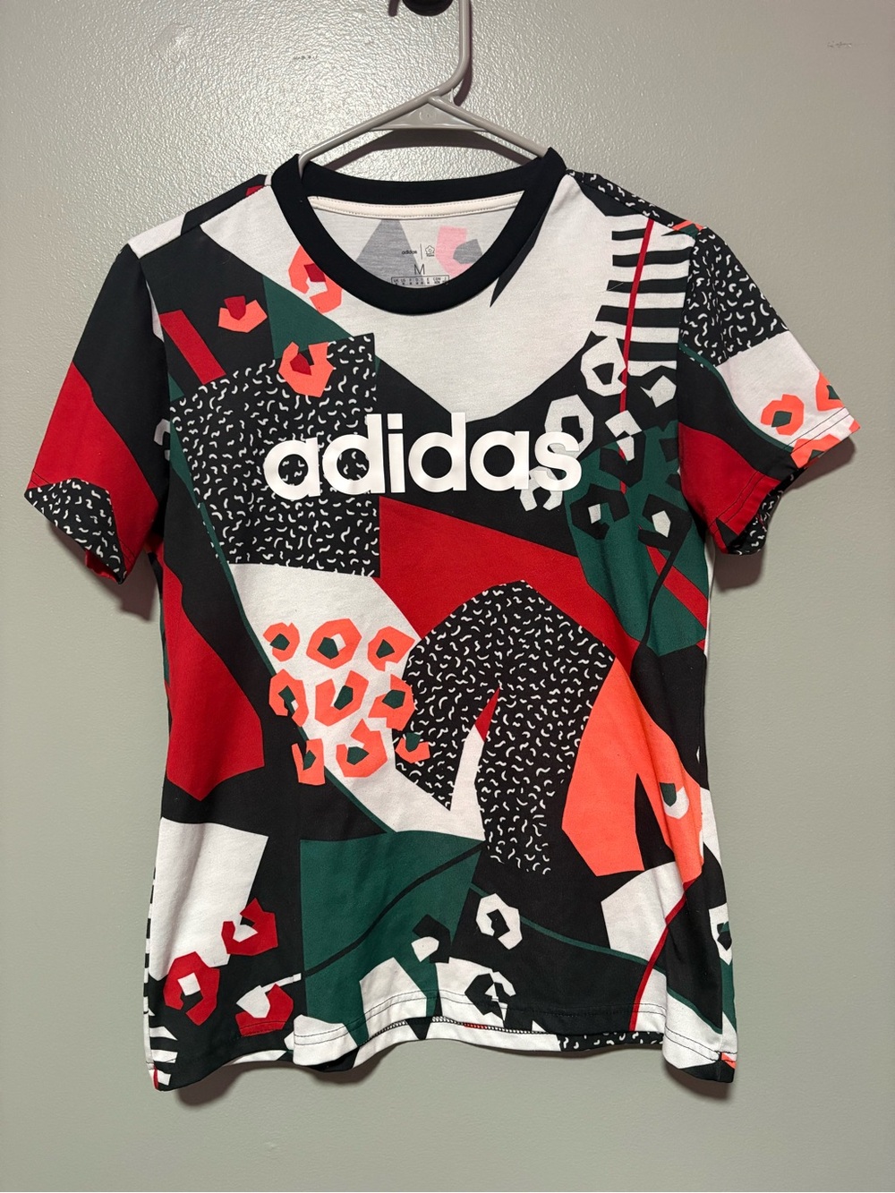 Adidas x FARM Rio Women’s Graphic Print Logo Tee Multicolor Size Medium
